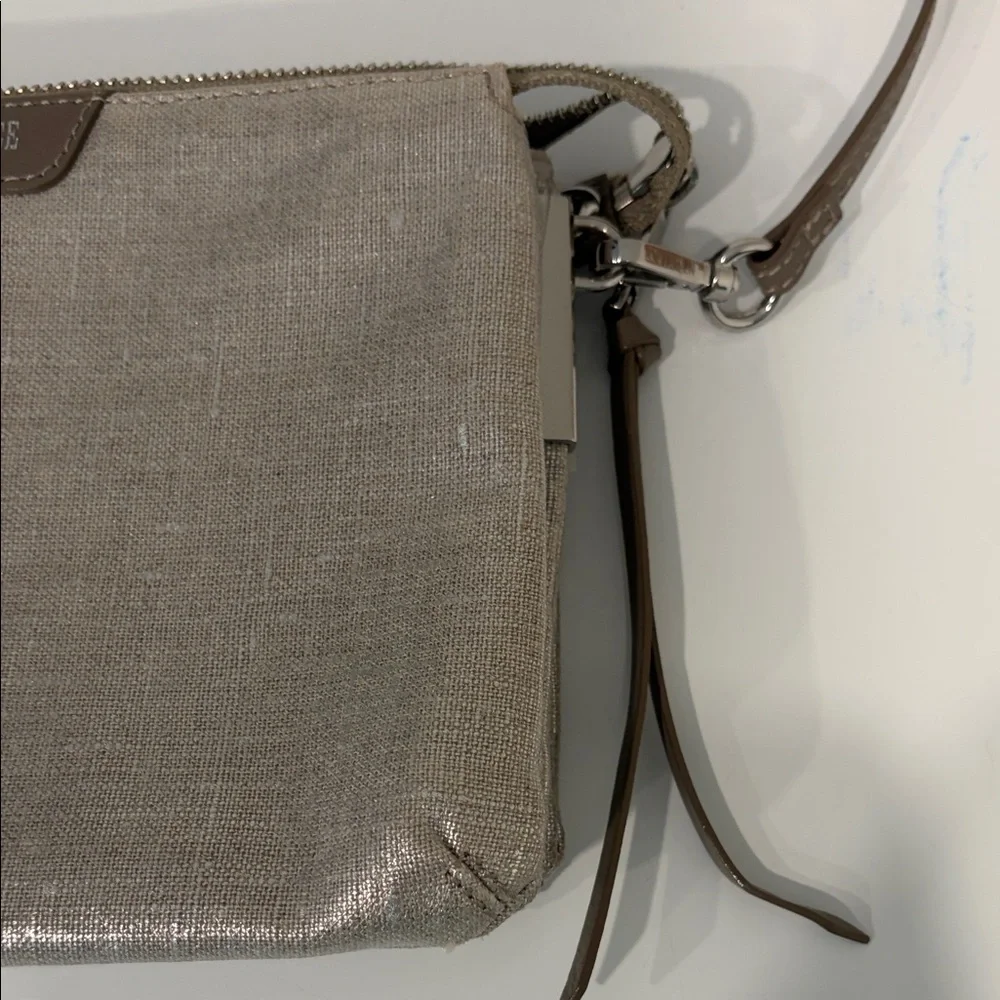 MZ Wallace Metallic Beige Crossbody Bag - Picture 3 of 7